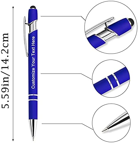 Qingxily Custom Pens Bulk - Up to 300 Personalized Stylus Ballpoint Pens With Free Engraving - Customized With Your Name, Text, Message for Business, Graduation, Anniversaries - Colorful 252 Pcs