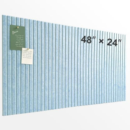 Large Felt Bulletin Board 48" x 24", Light Blue