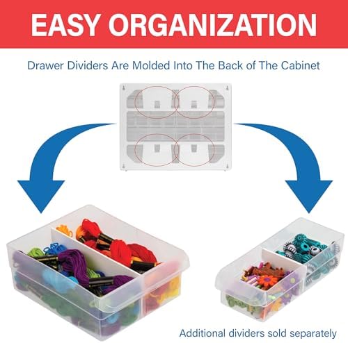 Akro-Mils 64-Drawer Plastic Storage Cabinet, 20" W x 6" D x 16" H, Black