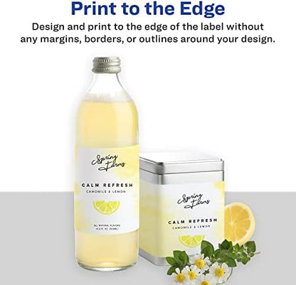 Avery Printable Durable White Rectangle Labels, Sure Feed Technology, 2" x 5", Print-to-the-Edge, Waterproof Labels, Laser & Pigment-Based Inkjet Compatible, 200 Total