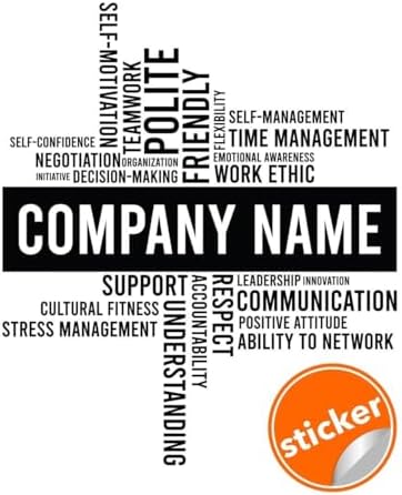 Elegant Workspace Decal: Office Wall Stickers for Aesthetic Enhancement 134 x 134