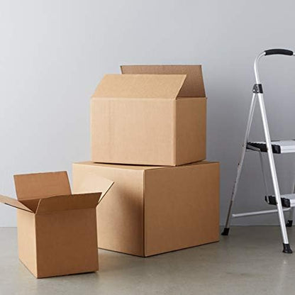 Amazon Basics Cardboard Moving Boxes in Small, Medium and Large Sizes (Assorted), Pack of 30, Brown