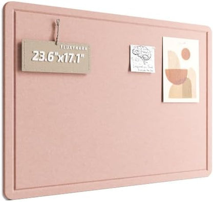Fluxynara 23.6" x 17.1" Bulletin Board, Pink