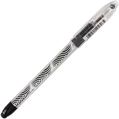 Pentel RSVP STYLUS Ballpoint Pen, Fine Line, Black Ink (BK90L-A) (12 count)