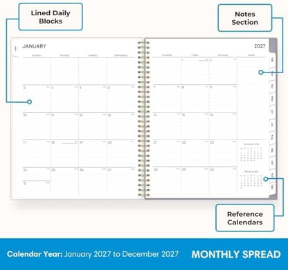 Blue Sky 2027 Weekly & Monthly Planner Calendar, 8.5"x11", Tula