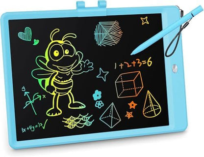 KOKODI LCD Writing Tablet, Gifts for 3 Years Old Boys and Girls，10 Inch Colorful Doodle Board Drawing Tablet, Erasable Reusable Electronic Drawing Pads, Educational and Learning Toys for Kids