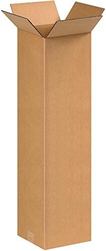 BOX USA 9x9x30 Tall Corrugated Boxes, Tall, 9L x 9W x 30H, Pack of 25 | Shipping, Packaging, Moving, Storage Box for Home or Business, Strong Wholesale Bulk Boxes