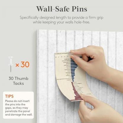 Lifewit Large Felt Bulletin Board with Self-Adhesive 36" x 24"- 6 Pack