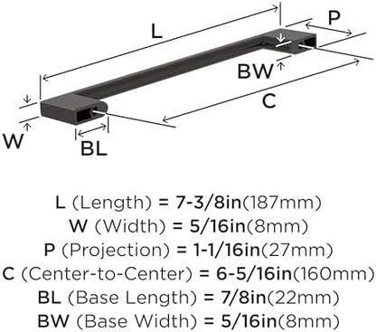 Amerock 25 Pack 6-5/16" Cityscape Oil-Rubbed Bronze Drawer Pull