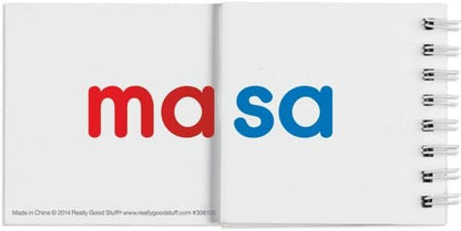 Really Good Stuff Libros de Sílabas (Spanish Syllable Flip Books) - 30 Flip Books