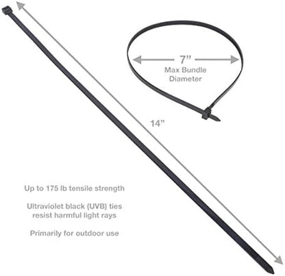 nVent GARDNER BENDER 46-424UVB 24 in. Heavy-Duty Cable Ties