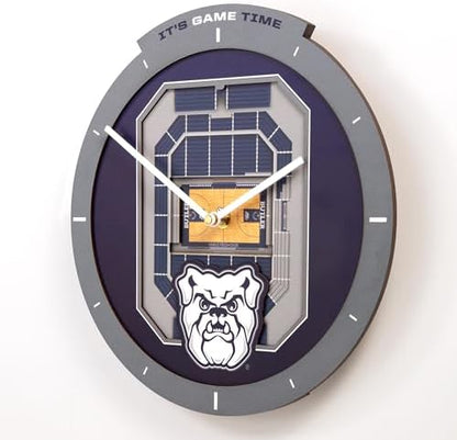 YouTheFan NCAA Butler Bulldogs StadiumView 3D Wall Clock