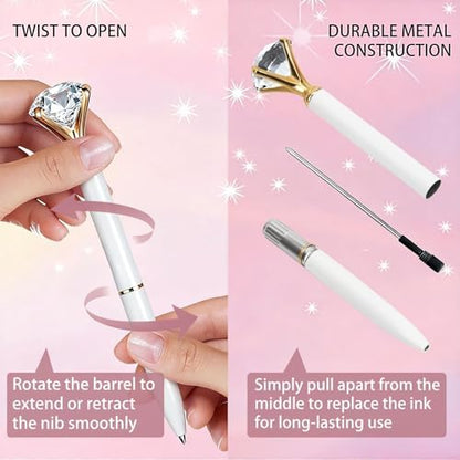 Personalized Crystal Pens, 20 Count for Wedding Party and Favor Bags