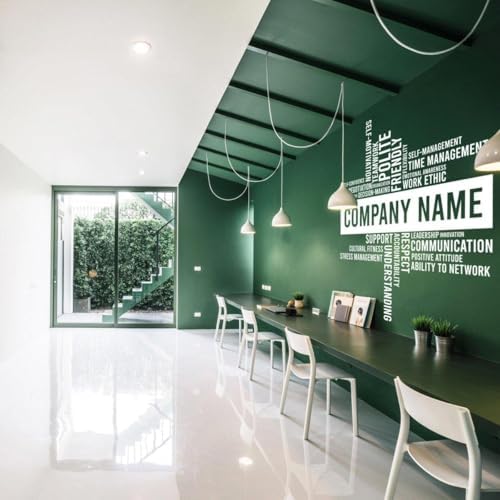 Elegant Workspace Decal: Office Wall Stickers for Aesthetic Enhancement 110 x 110