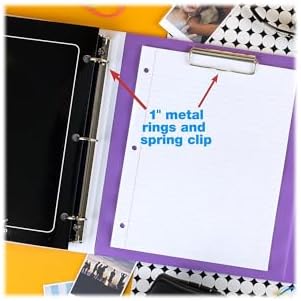 Mead Trapper Keeper Binder, Retro Design, 1 Inch Binder with Folders and Pockets, Holds 8-1/2" x 11" Paper, Palm Trees (260038FDE1-ECM)