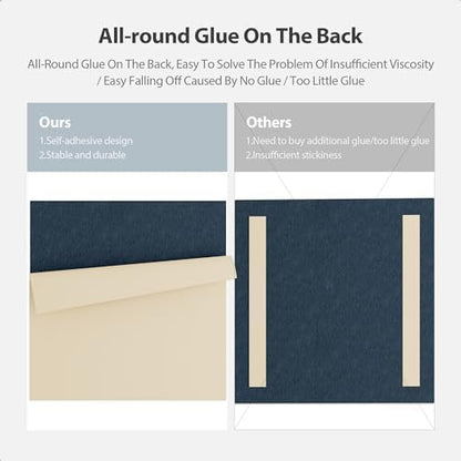 12 Pack Square Acoustic Panels Self Adhesive Sound Proof Foam(Dark Blue)