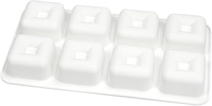 mostsom Silicone Molds Mousse Mold Square Silicone Candy Molds For Chocolate Truffle Mousse Cake Dessert Mold DIY Baking Mold Baking Tool 8-Cavity Butter Mould (H_ Small Square)