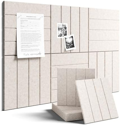 Fluxynara Felt Bulletin Board & Cork Board Alternative, Oatmeal