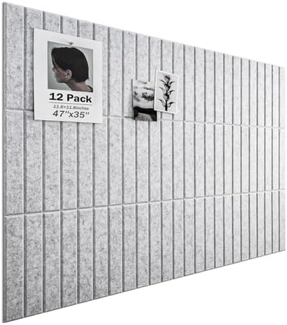 Large Cork Board, 48"X36" Bulletin Board Pin Boards for Wall Grey