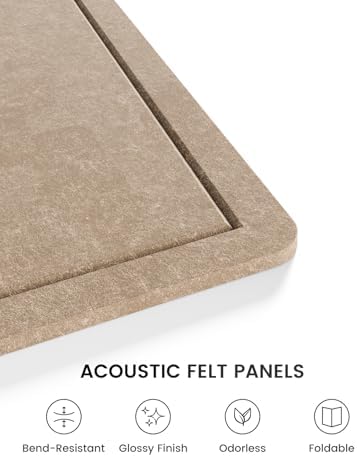 Fluxynara 23.6" x 17.1" Bulletin Board, Taupe