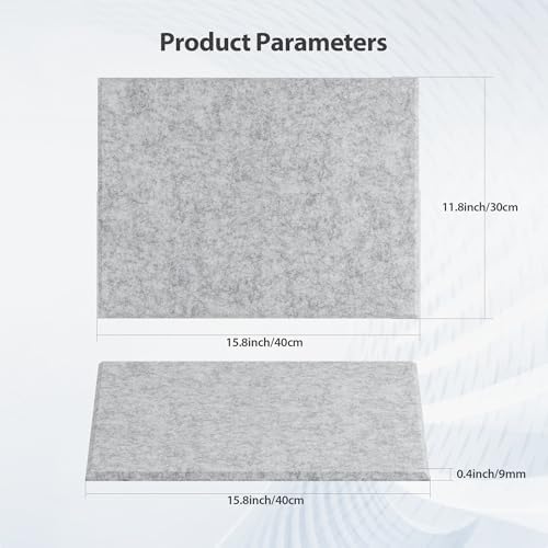 12 Pack Rectangle Acoustic Panels Self Adhesive Sound Proof Foam