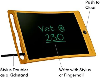 Boogie Board Jot Reusable Writing Tablet for Adults, 8.5 Digital Notebook with Instant Erase, Digital Notepad with Magnets, Note Taking Tablet for Work or School, Flamingo Pink