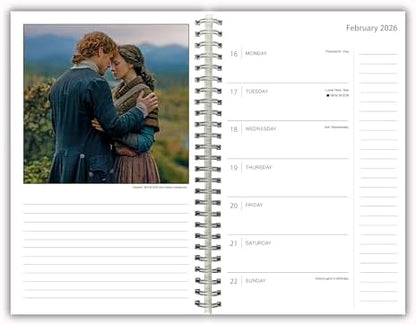 Outlander 2026 Weekly & Monthly Planner, 12-Month Engagement Calendar Inspired by The Beloved TV Series, Scottish Romance & Fantasy Art, 2026, 6" x 9"