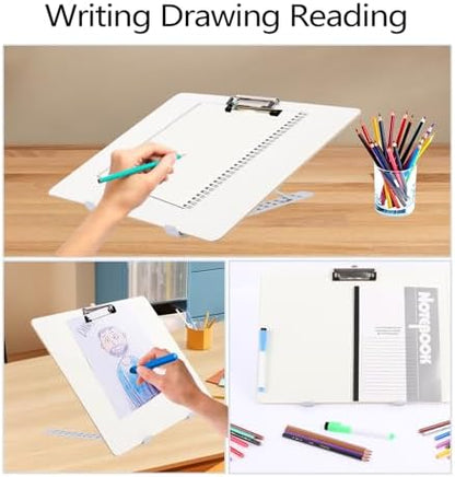Slant Board for Writing 16x12in Adjustable Slanted Dry Erase Writing Board