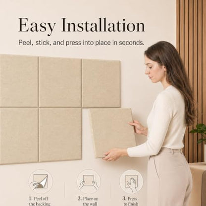 Felt Bulletin Board Tiles, Large Cork Board Alternative,24 x 36 in