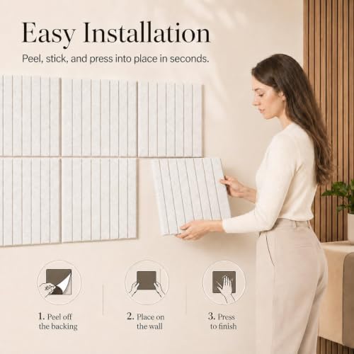 Stripe Felt Bulletin Board Tiles, Cork Board Alternative 24 x 36 in