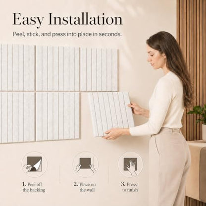 Stripe Felt Bulletin Board Tiles, Cork Board Alternative 24 x 36 in