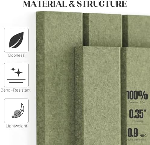 Felt Bulletin Board Tiles 59x36 15 Pack Sound Absorbing Wall Panels