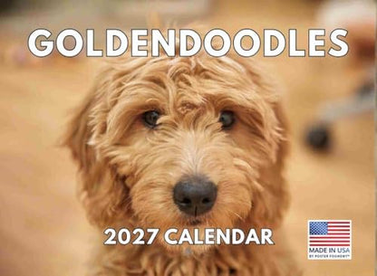 Goldendoodle Calendar 2027 Golden Doodle Monthly Wall Calender 12 Month