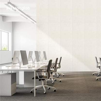Olanglab Acoustic Wall Panels, 10 Pack, 48" x 24", Plain Light Beige