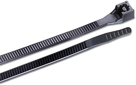 Gardner Bender 45-518UVBN Heavy-Duty Cable Tie, 18 inch, 180 lb, Electrical Wire and Cord Management, Nylon Zip Tie, 10 Pk, UV Resistant Black
