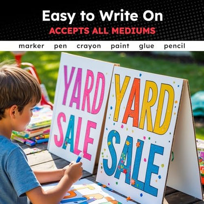 Hygloss White Poster Board 11 x 14-50 Count Bulk Pack, 10 Pt. Thickness