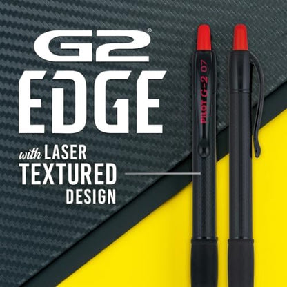 PILOT G2 Edge Red, Premium Gel Roller Pens, 8ct Box, Fine Point 0.7 mm