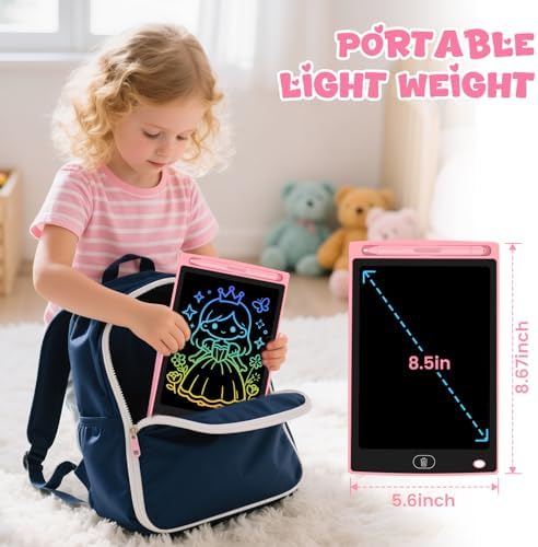 24 Pack LCD Writing Tablet for Kids, Erasable and Reusable Toddler Doodle Board in 8.5 inch, Ideal Educational Drawing Pad for Learning Toy for Ages 3-8 Gifts for Girls Boys