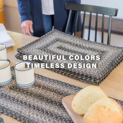 Homespice Flint Hill Braided Table Runner for Primitive Decor, Rect 11x36