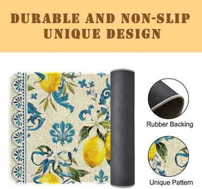 Kitchen Rugs and Mats Set of 2,Floor Mats for Home Kitchen Decor Mat