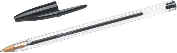 BiC Cristal Original Ballpoint Pens, Assorted Colours, Pack of 4