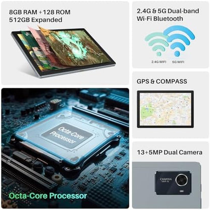 HUION Kamvas Slate 10 Standalone Drawing Tablet No Computer Needed with Full-Laminated Screen, 10.1-inch Digital Art Tablet with 4096 Levels Stylus Pen, Android 12, 8GB+128GB for Artist Beginner