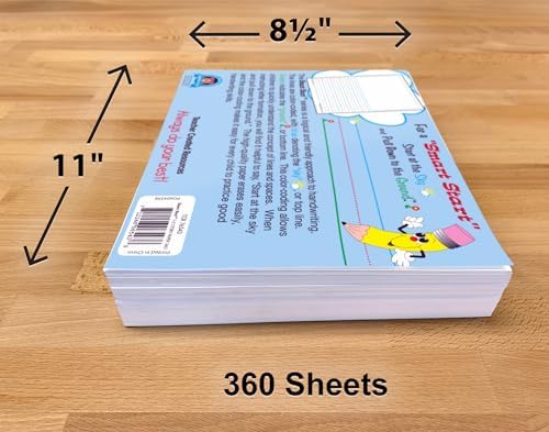 Teacher Created Resources Smart Start 1-2 Story Paper: 360 Sheets (TCR76543)
