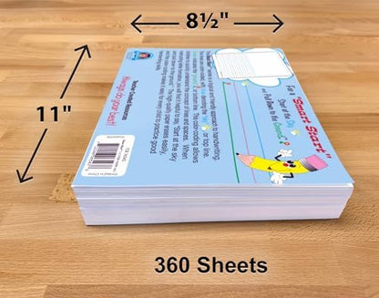 Teacher Created Resources Smart Start 1-2 Story Paper: 360 Sheets (TCR76543)