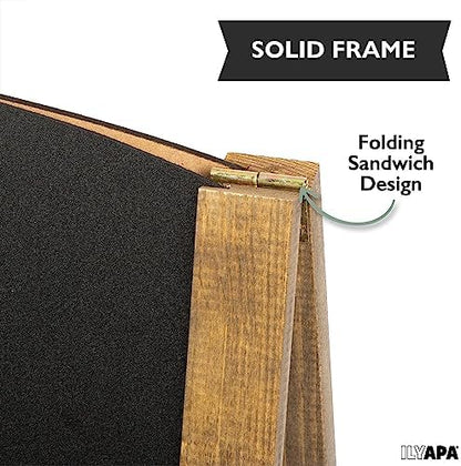 Ilyapa A Frame Chalk Board Easel Sign 20x40 in - Sandwich Signs Outdoor