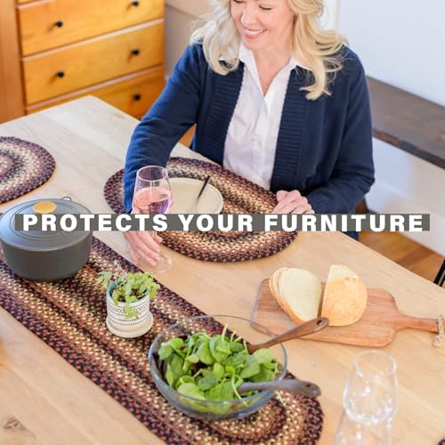 Homespice Prescott Jute Braided Placemats, Rect 13x19 Set of 4