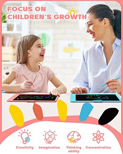 ORSEN LCD Writing Tablet 10 Inch, Colorful Doodle Board Drawing Pad for Kids, Toddler Toys for 3 4 5 6 7 8 Year Old Girls Boys Gifts (Pink)