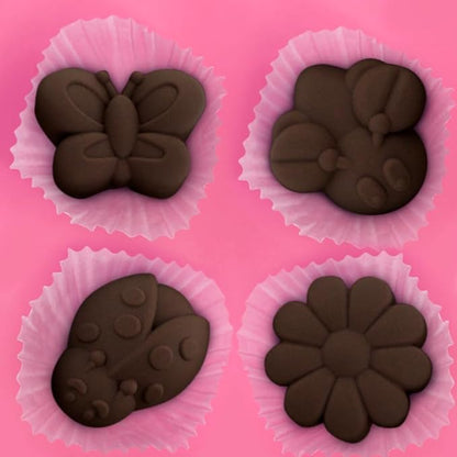 2 Packs 8-Cavity Insect Butterfly Flower Silicone 3D Cake Molds Trays Ladybug Shape Baking for DIY Soap Pudding Jelly Dessert Chocolate Muffin