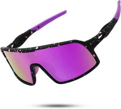 Polarized Sports Sunglasses for Men and Women Cycling Glasses UV Protection Goggles for Mountain Bike Running Fishing