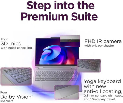 Lenovo Yoga 7i 2-in-1 AI PC Laptop 16" 2K WUXGA IPS Touch, Intel Core Ultra 7 256V, 16GB RAM 2TB SSD, Intel Arc Graphics 140V, Backlit KB, FP Reader, Thunderbolt, Win11, w/USB 3.0 Hub, W/GaLiMu